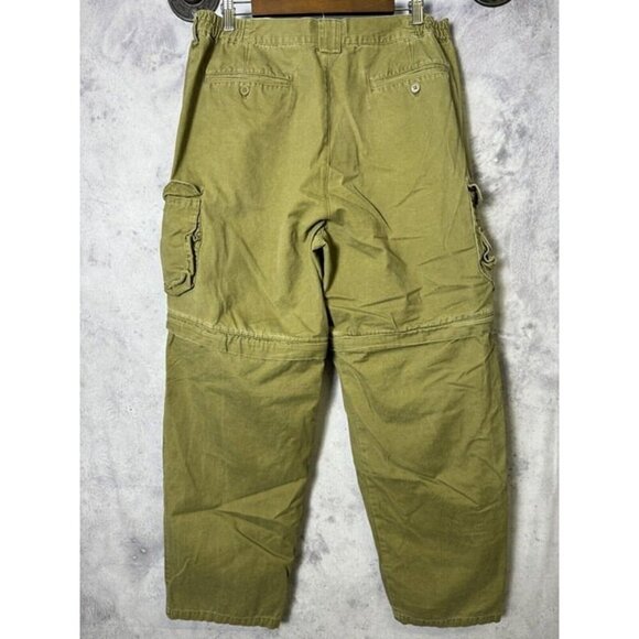 Vintage Redhead Zip Off Cargo Pants Mens 36x32 Green Outdoor Hiking - Picture 2 of 12